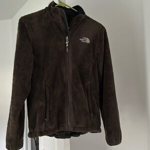 The North Face Osito Full Zip Fleece Jacket, Brown, Size S